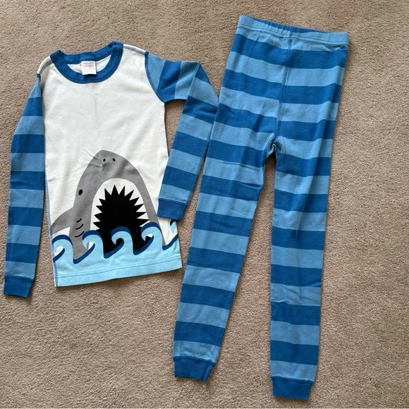 Hanna Andersson “SHARK” Long John pajama set - Picture 1 of 7